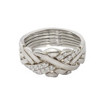 925 Ayar Gümüş Anatolian Taşlı Bulmaca Bilmece Yüzük