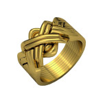 14 Ayar Altın Kaplama 8 Parça Klasik Bulmaca Bilmece Yüzük 