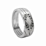 925 Ayar Gümüş 4 Parça Ephesus Taşlı Bulmaca Bilmece Yüzük